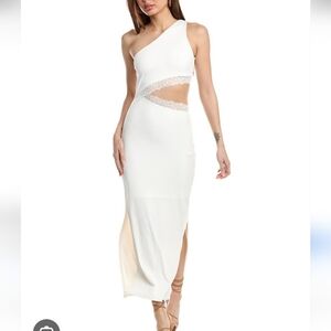 Nwt BEACH RIOT GENEVIEVE WHITE LACE MAXI CUTOUT DRESS coverup Resort Y2k Skims L